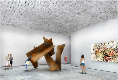 Render of a gallery scenario using the tubes